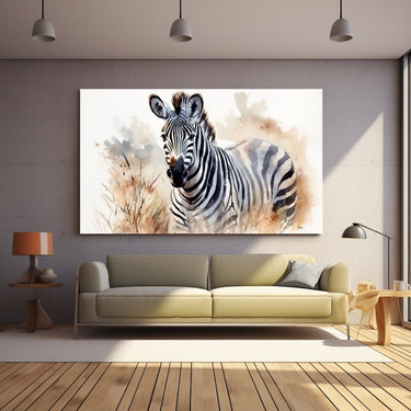 Zebra Watercolor Painting